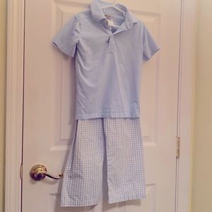 Boys Smockingbird Matching Pants/Shirt Set. Size 6.